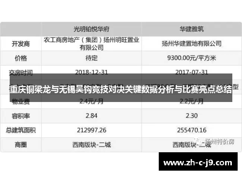重庆铜梁龙与无锡吴钩竞技对决关键数据分析与比赛亮点总结 重庆铜梁龙与无锡吴钩竞技对决关键数据分析与比赛亮点总结